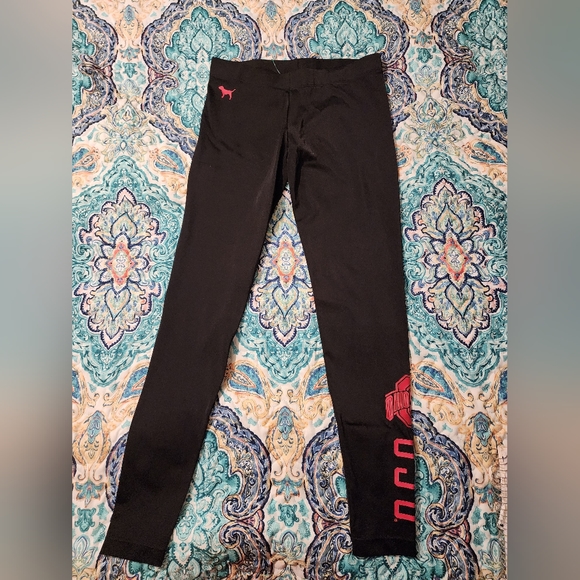 Black pink leggings - Picture 1 of 2